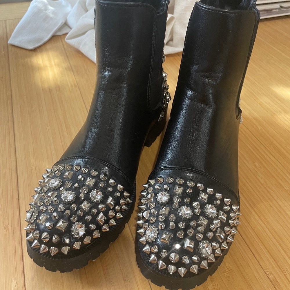 Bello Star Studded Chelsea Boot